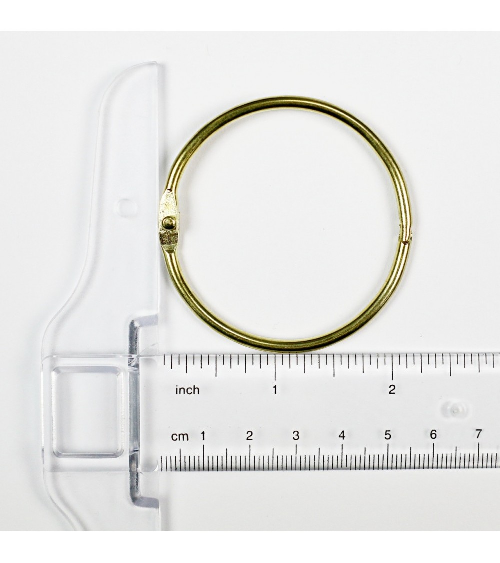 Buchring vermessingt / goldfarben 50mm