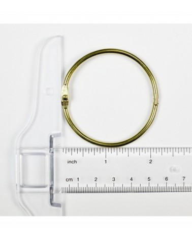 Buchring vermessingt / goldfarben 50mm