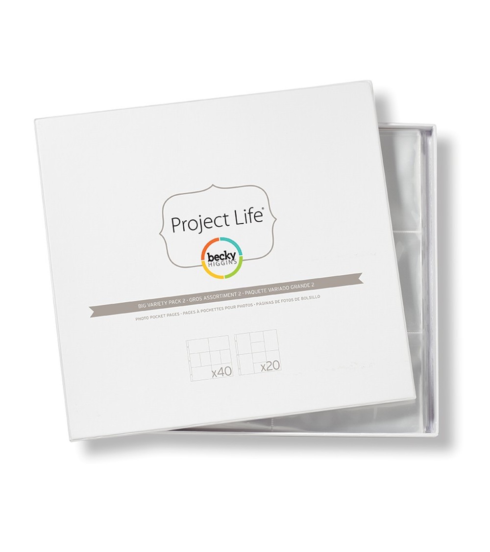 Project Life - Photo Pages/Protectors BIG PACK Variety 2
