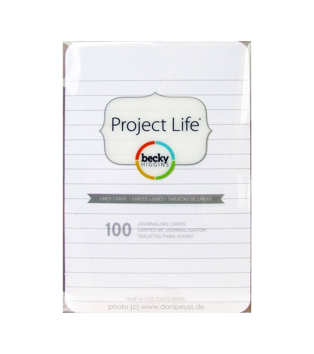 Project Life - 4x6 Lined Cards - 100er Box