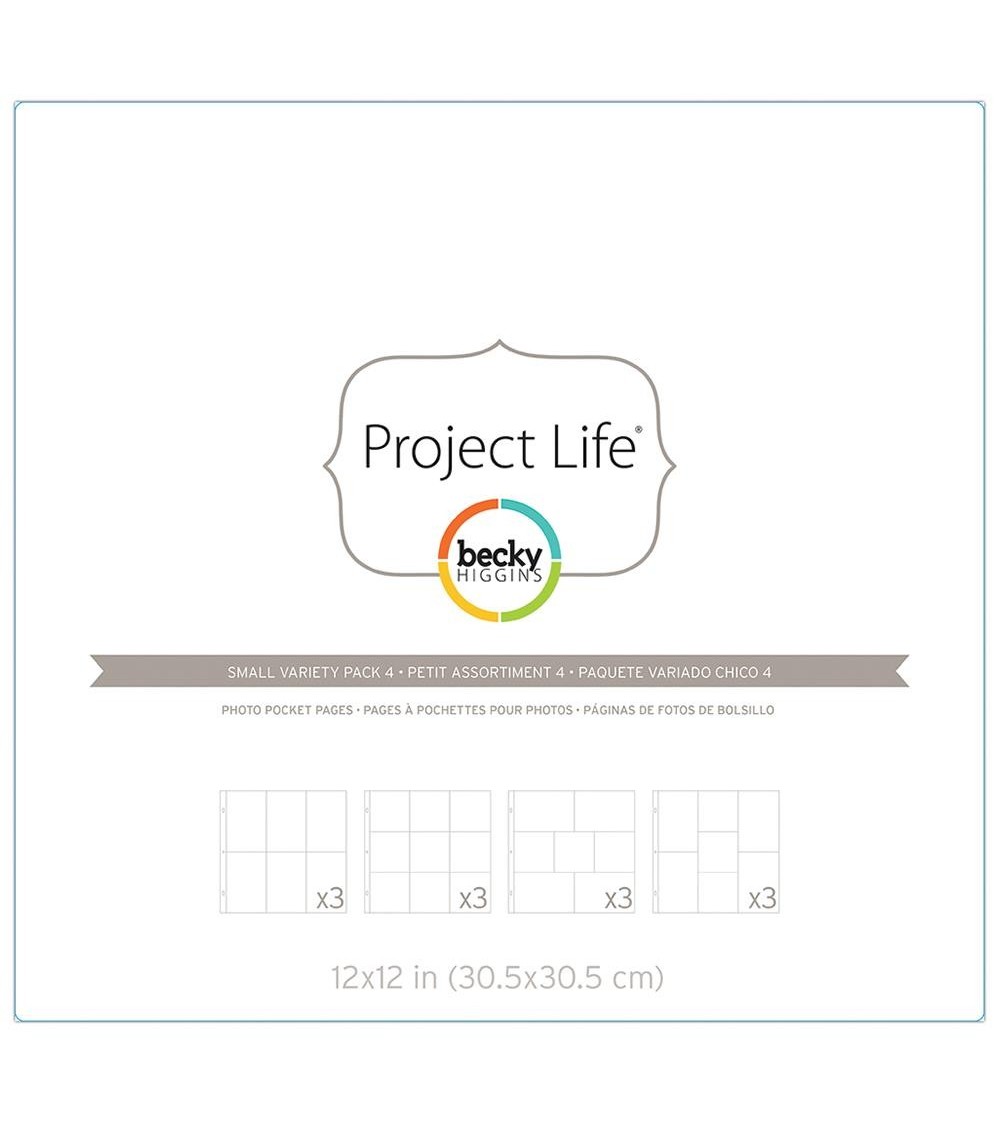 Project Life - Photo Pages/Protectors Small Variety Pack 4