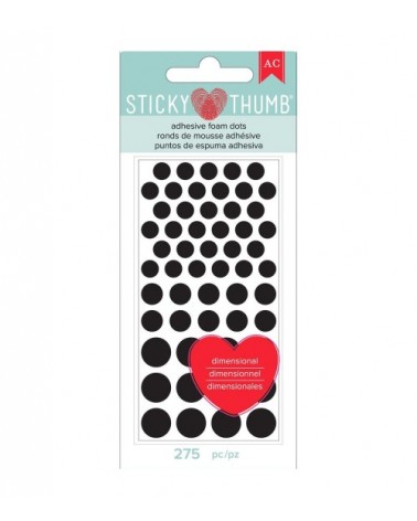 AC - Sticky Thumb - Dimensional Foam Dots BLACK 275