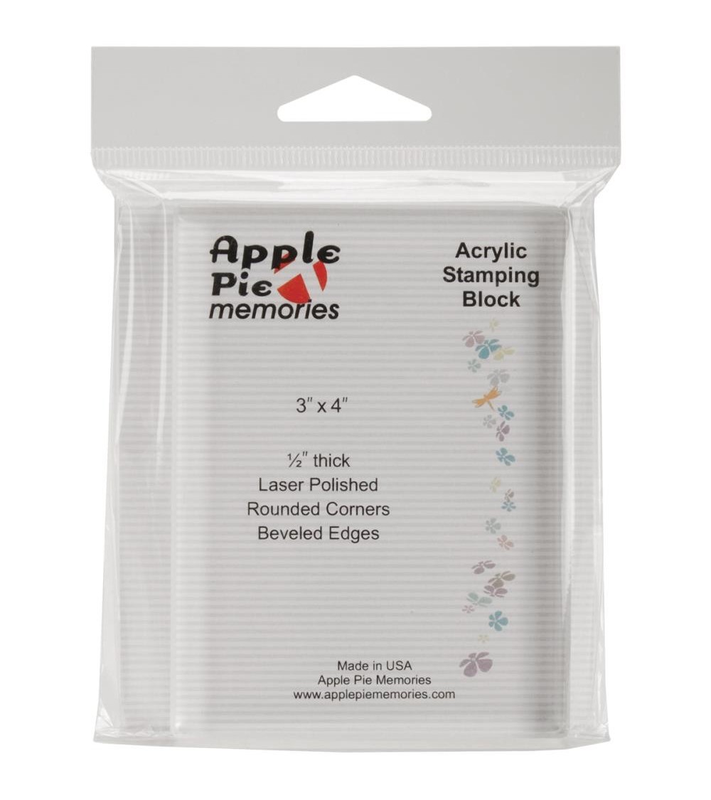 Apple Pie Memories - Acrylic Stamp Block 3x4" (ohne)