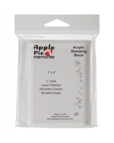 Apple Pie Memories - Acrylic Stamp Block 3x4" (ohne)