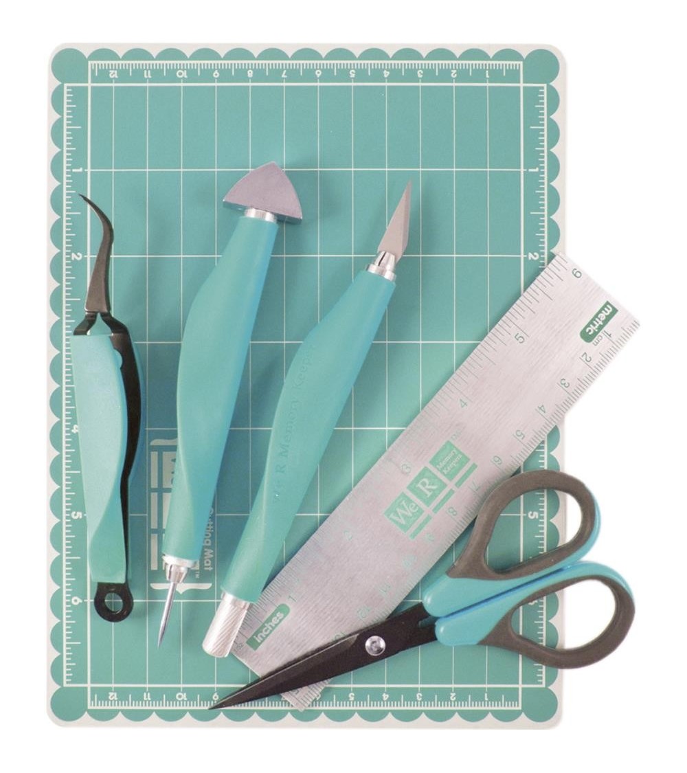 W R Memory Keepers - Mini Tool Kit *türkis*