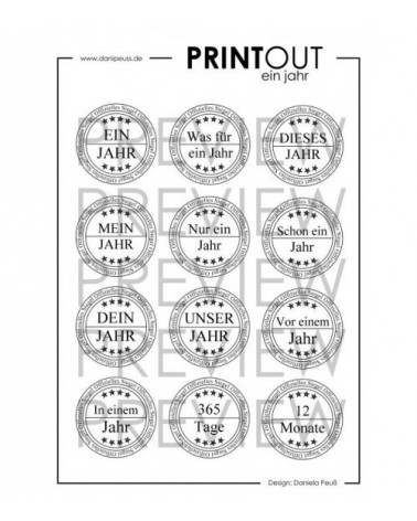 PRINTABLE ein jahr