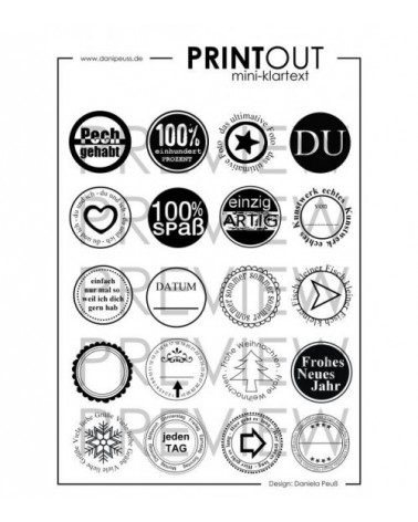 PRINTABLE mini-klartext