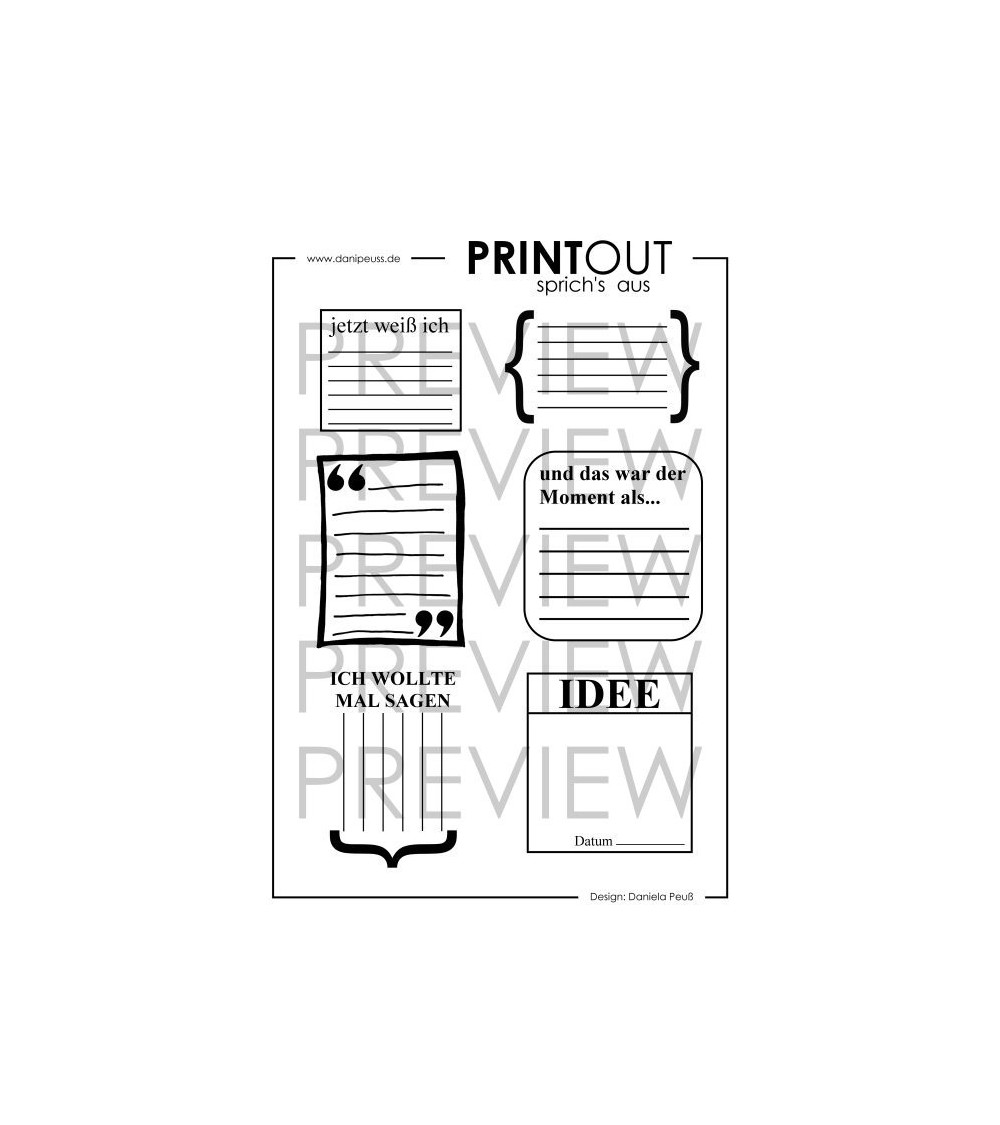 PRINTOUT sprich's aus