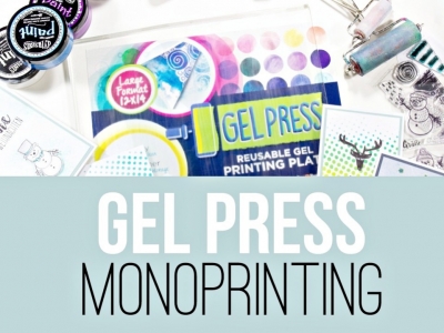 Gel Press Monoprinting Anleitung